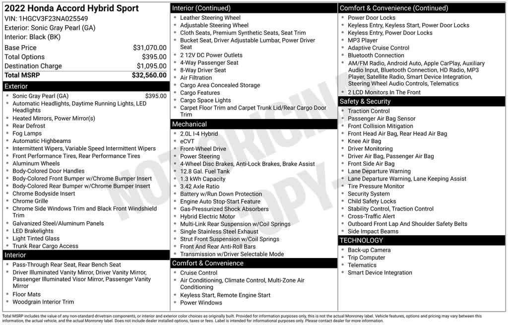 Thumbnail: 2022 Honda Accord - 40