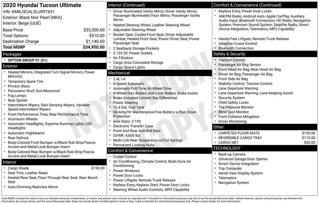 Thumbnail: 2020 Hyundai Tucson - 3