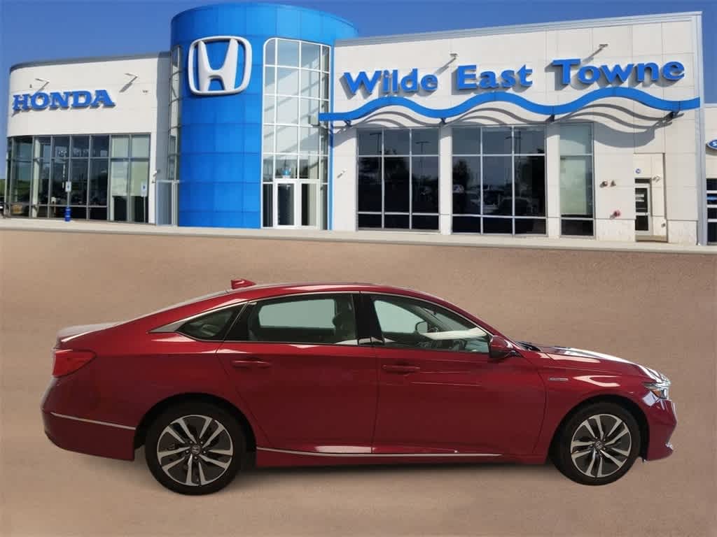 Certified 2022 Honda Accord Hybrid EX-L with VIN 1HGCV3F50NA021856 for sale in Madison, WI