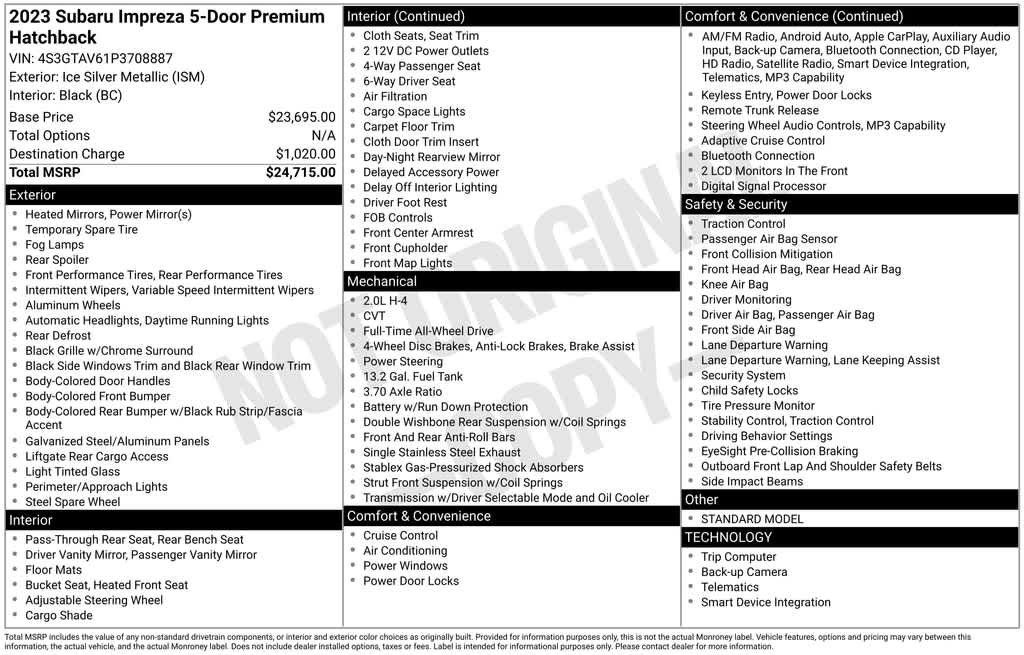 Thumbnail: 2023 Subaru Impreza - 38