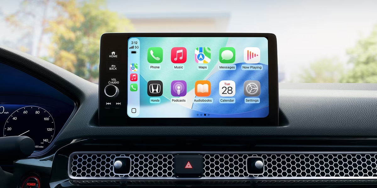 The touchscreen of the 2026 Honda Civic