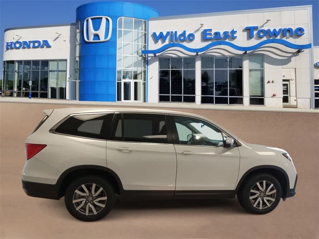 Certified 2021 Honda Pilot EX-L with VIN 5FNYF6H56MB066533 for sale in Madison, WI