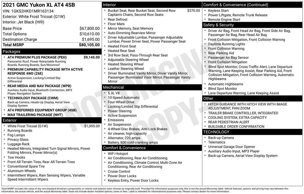 Thumbnail: 2021 GMC Yukon XL - 4