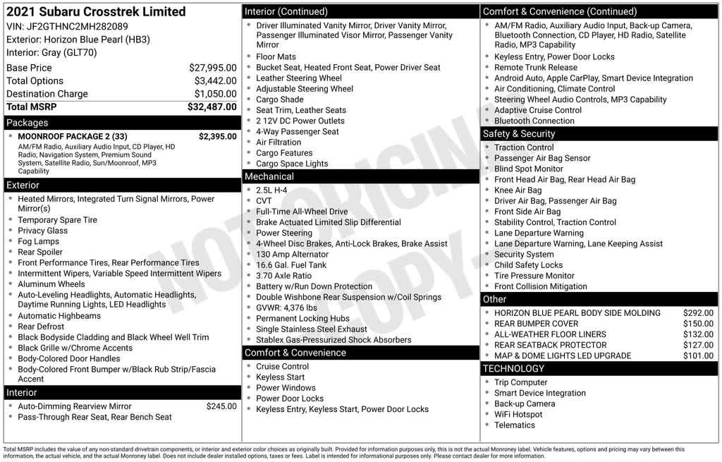 Thumbnail: 2021 Subaru Crosstrek - 41