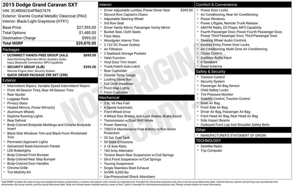 Thumbnail: 2015 Dodge Grand Caravan - 38