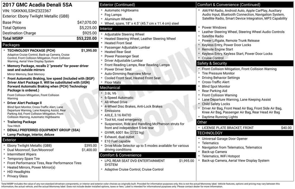 Thumbnail: 2017 GMC Acadia - 3