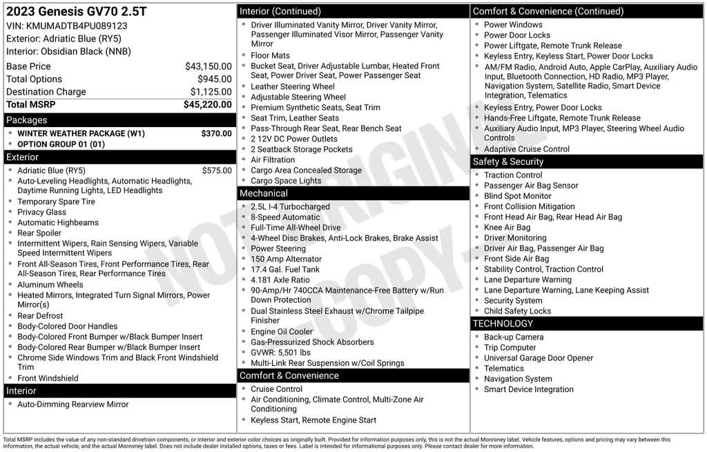 Thumbnail: 2023 Genesis GV70 - 28