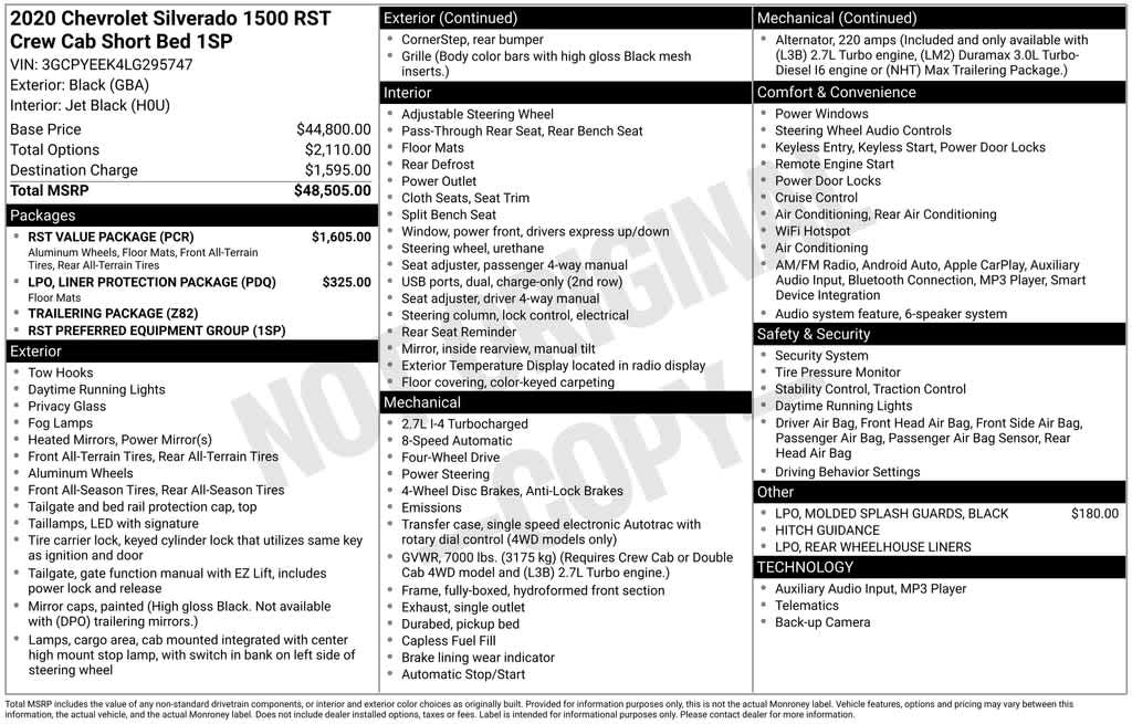 Thumbnail: 2020 Chevrolet Silverado 1500 - 35