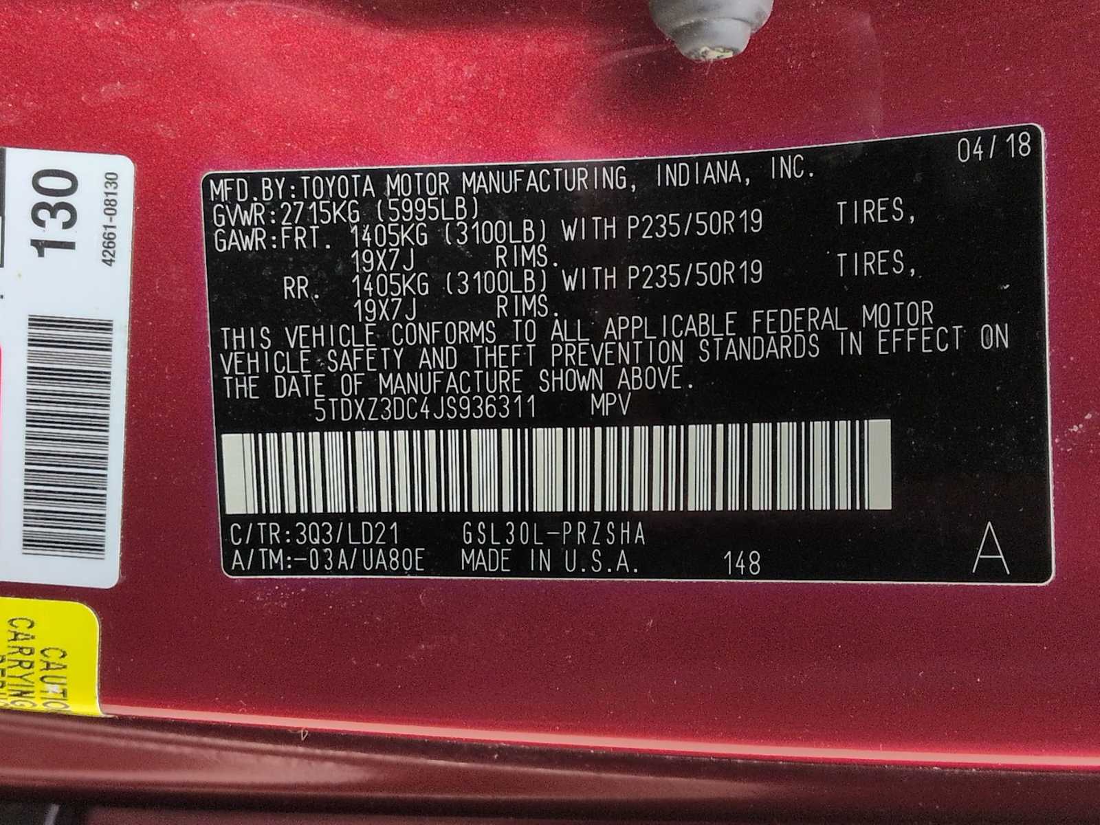 Thumbnail: 2018 Toyota Sienna - 32