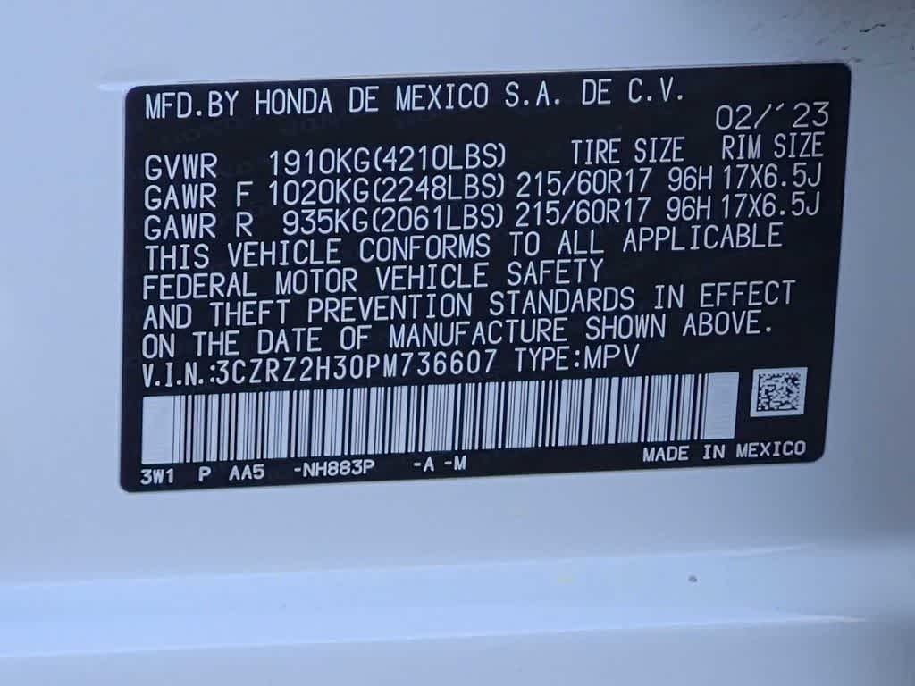 Certified Used 2023 Honda HR-V For Sale Milwaukee, Wisconsin | VIN