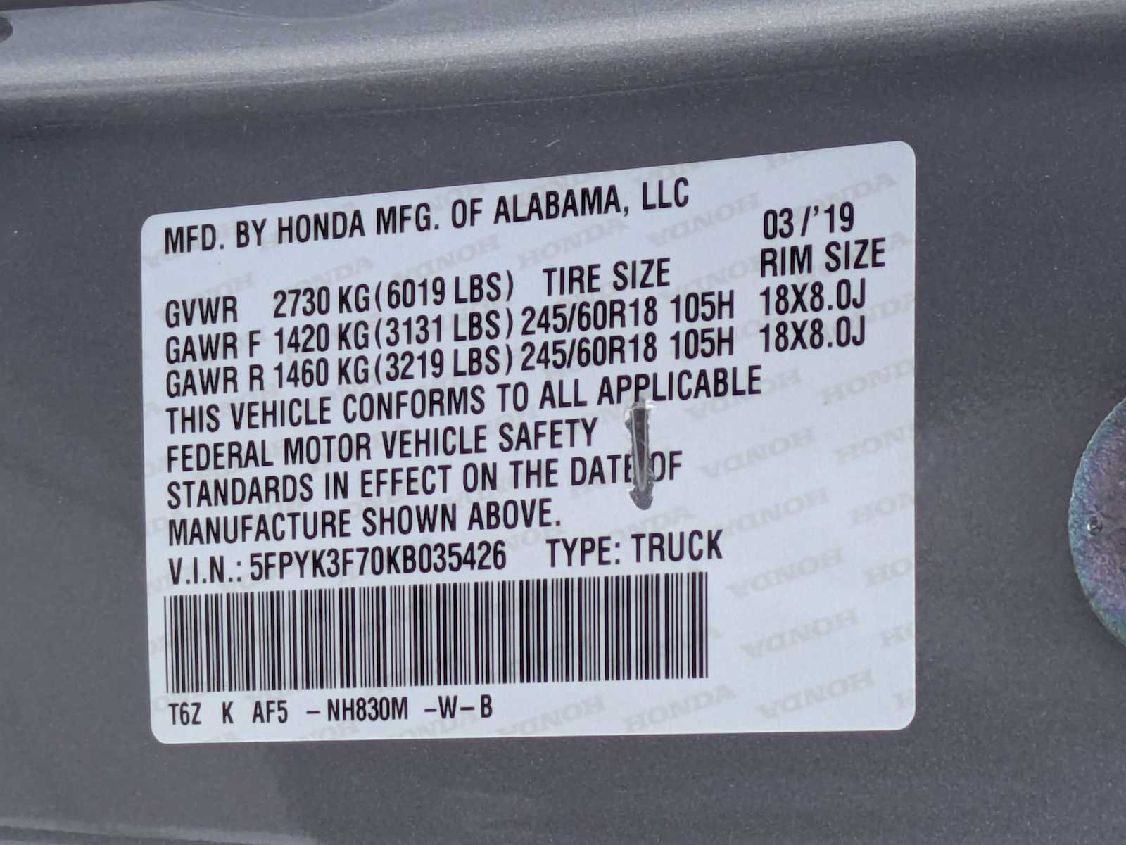 Thumbnail: 2019 Honda Ridgeline - 35