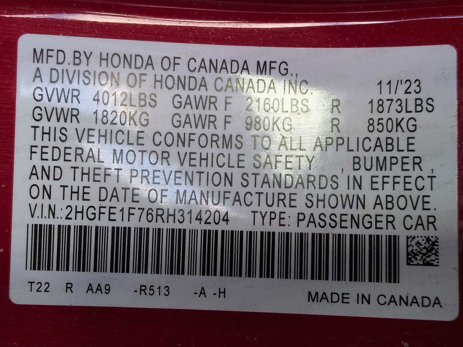 Thumbnail: 2024 Honda Civic - 31