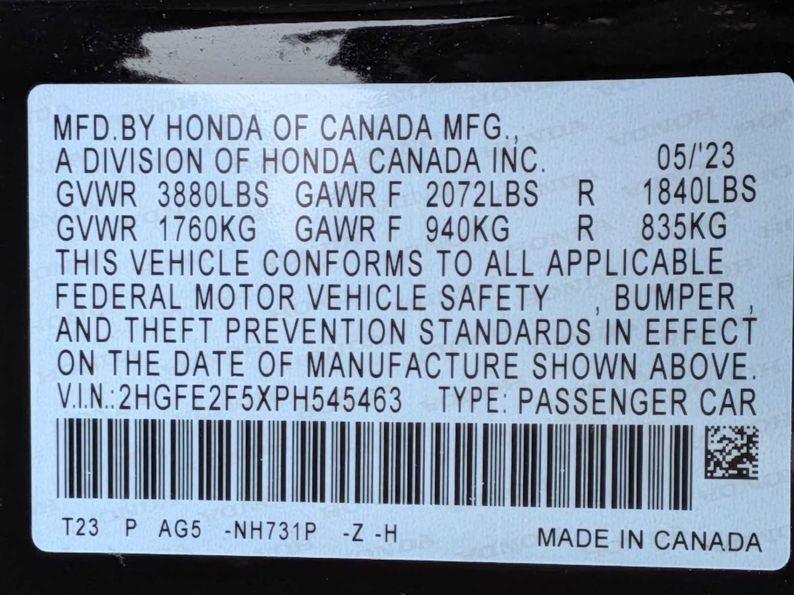 Thumbnail: 2023 Honda Civic - 31