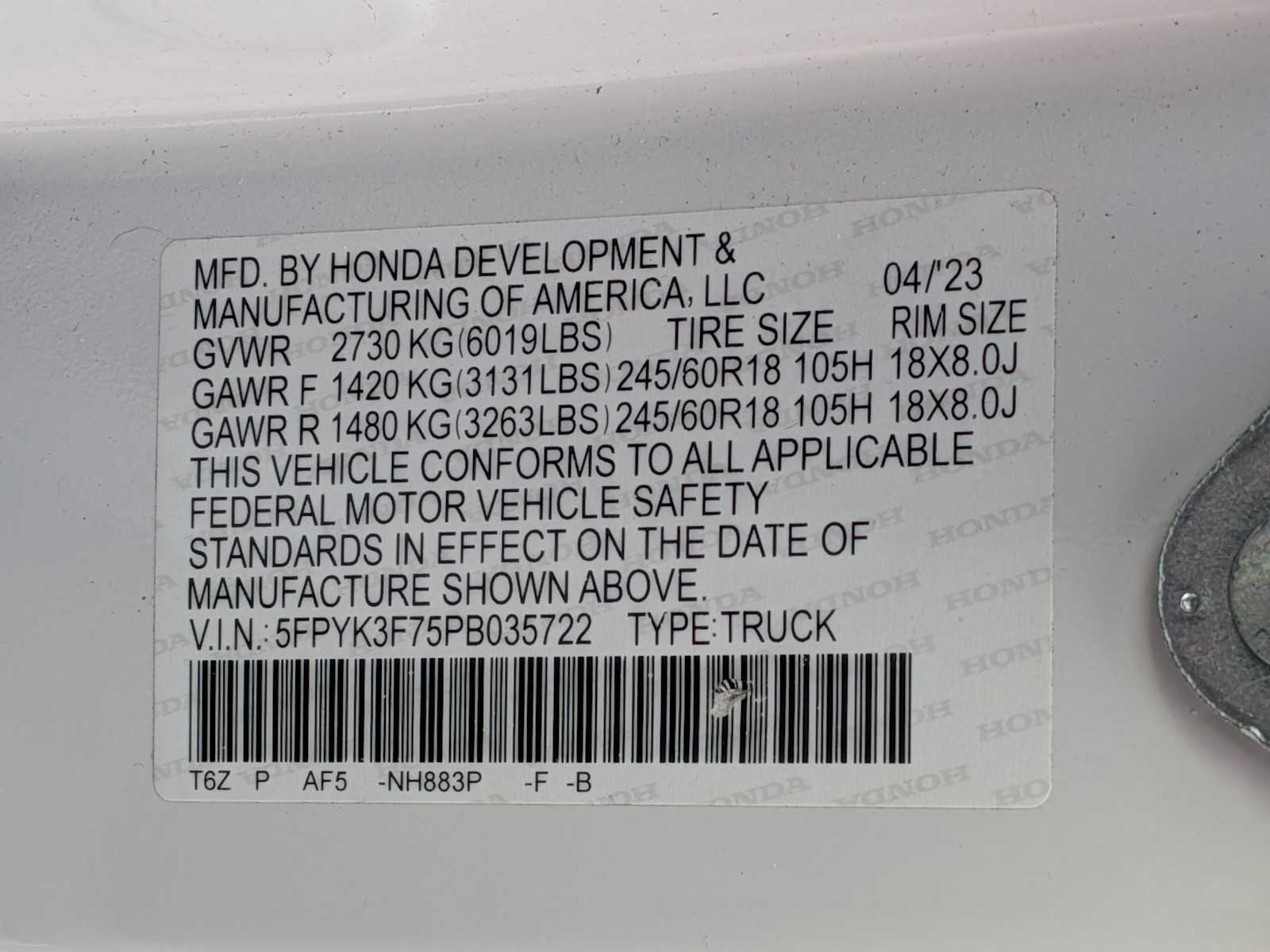 Thumbnail: 2023 Honda Ridgeline - 36