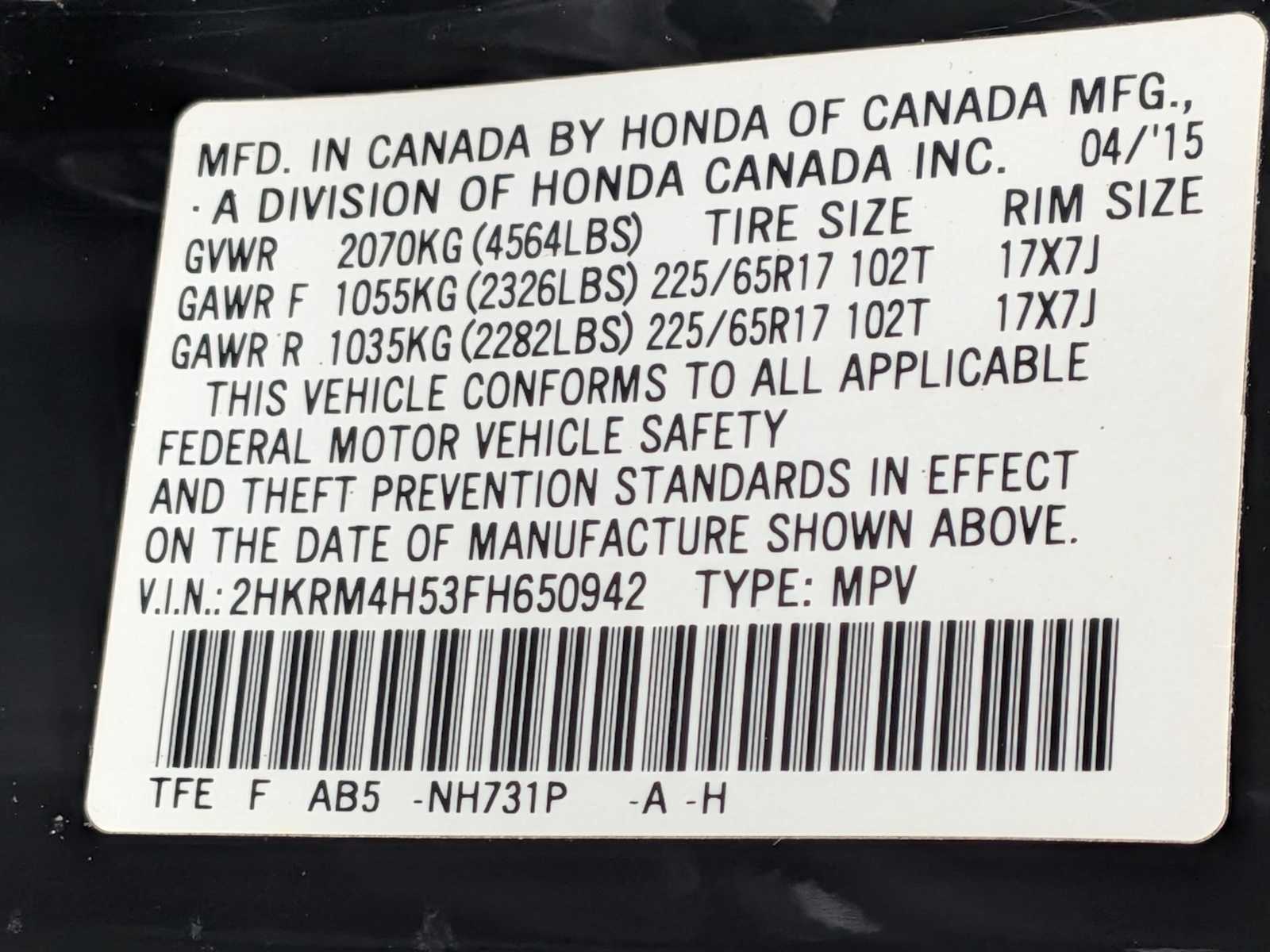 Thumbnail: 2015 Honda CR-V - 30