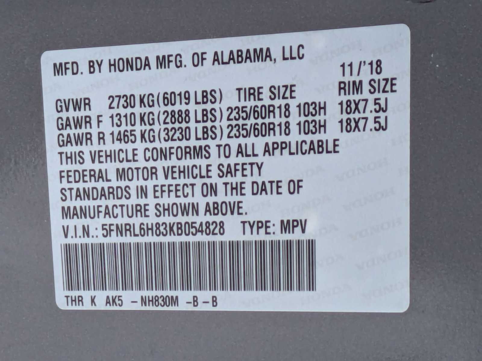 Thumbnail: 2019 Honda Odyssey - 33