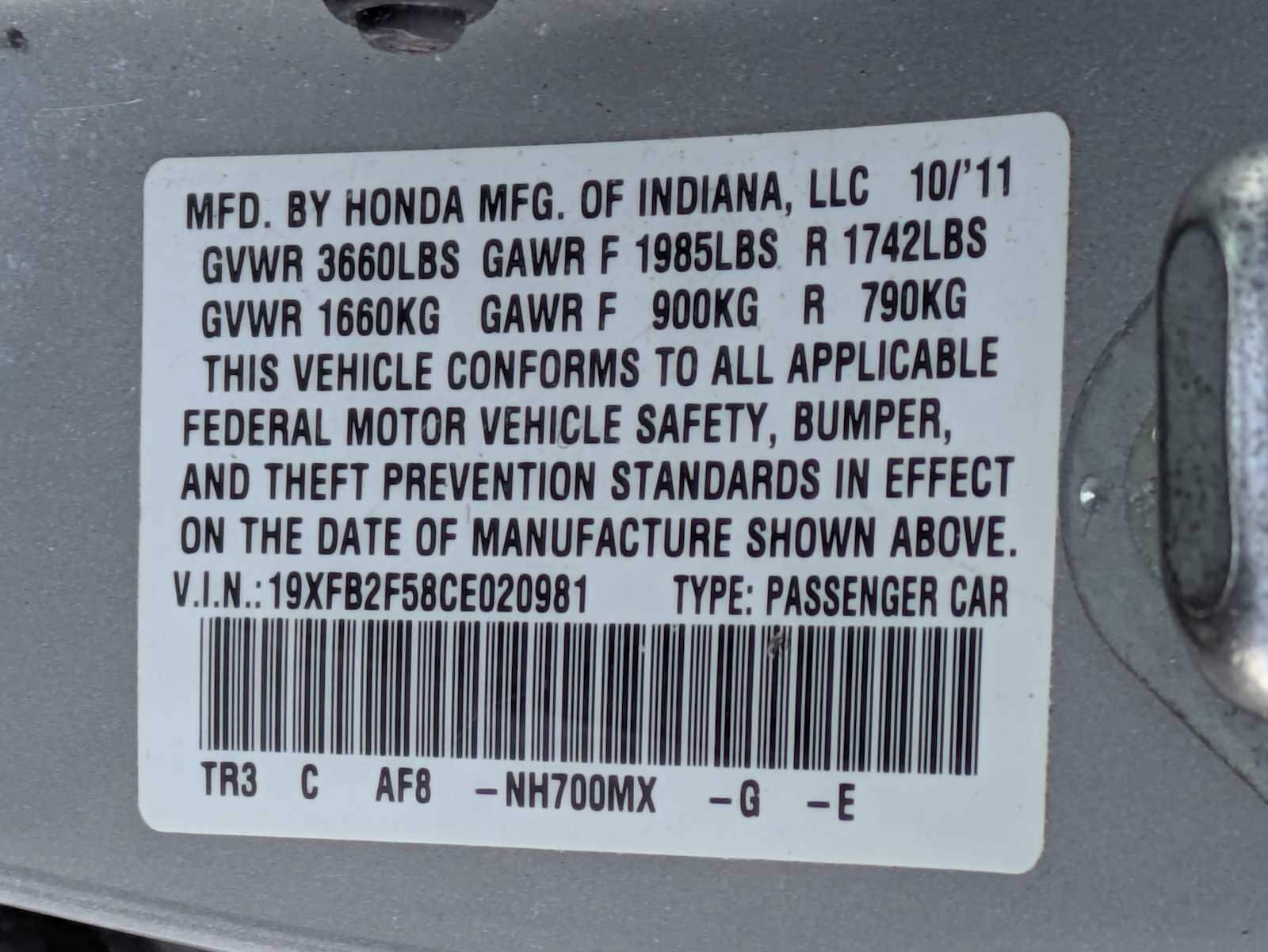 Thumbnail: 2012 Honda Civic - 30