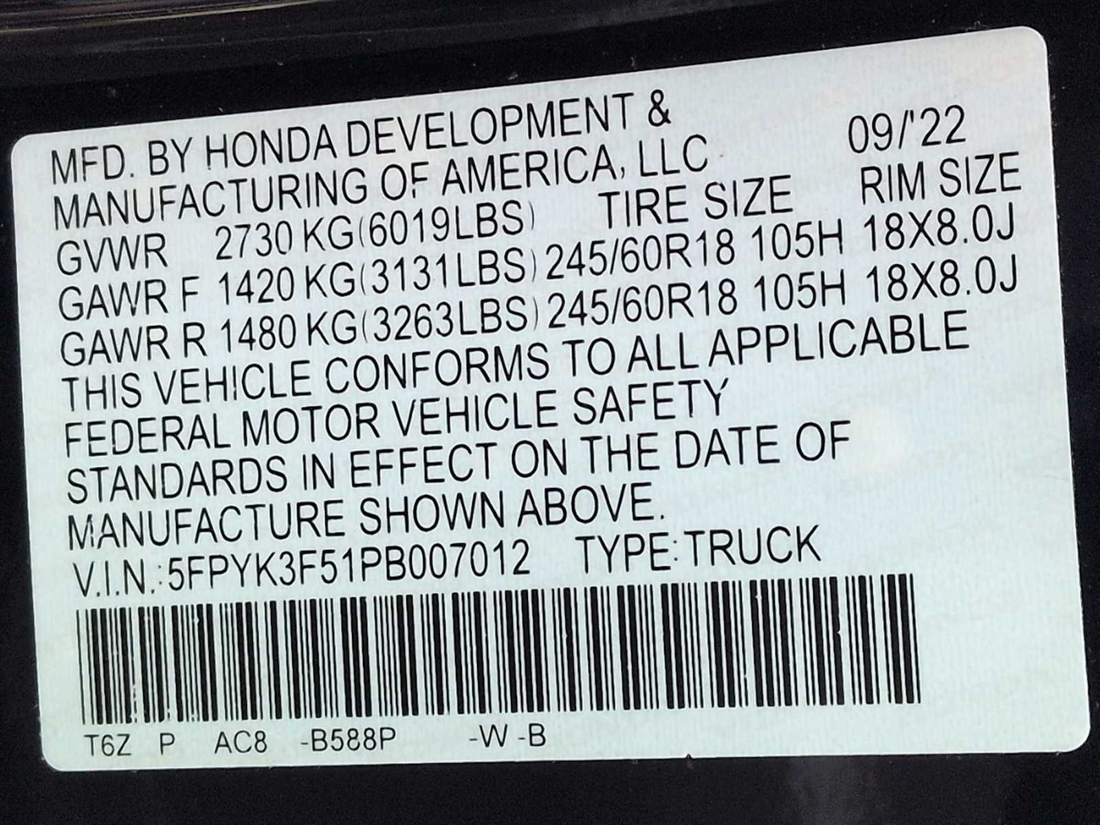 Thumbnail: 2023 Honda Ridgeline - 33