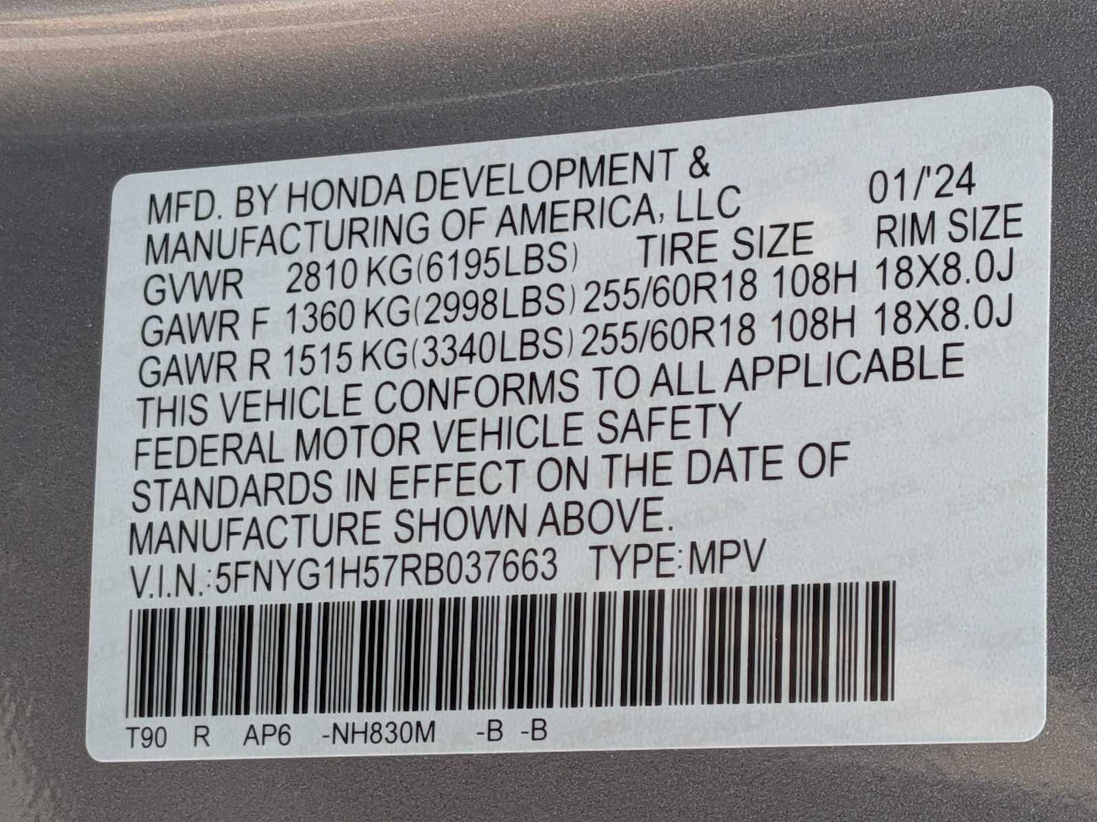 Thumbnail: 2024 Honda Pilot - 32