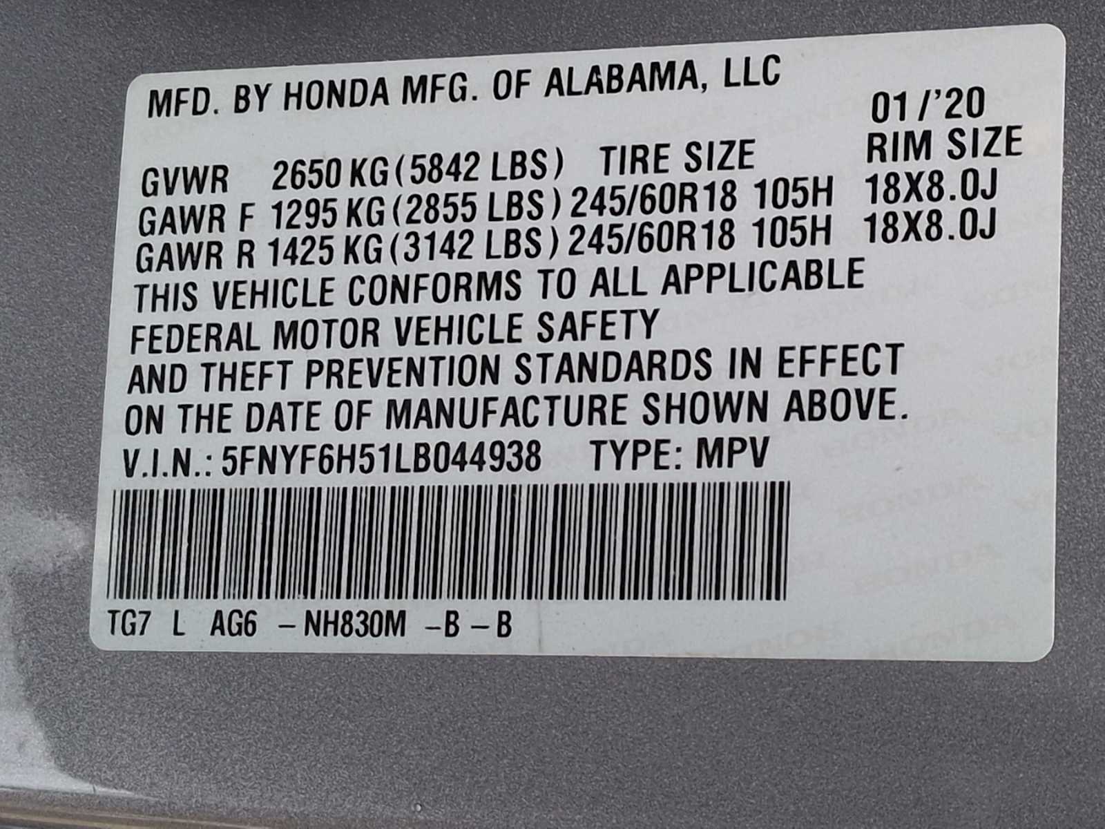 Thumbnail: 2020 Honda Pilot - 33