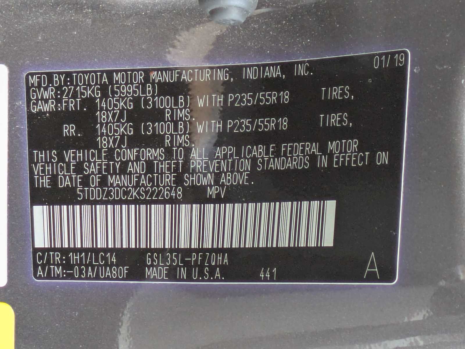 Thumbnail: 2019 Toyota Sienna - 34