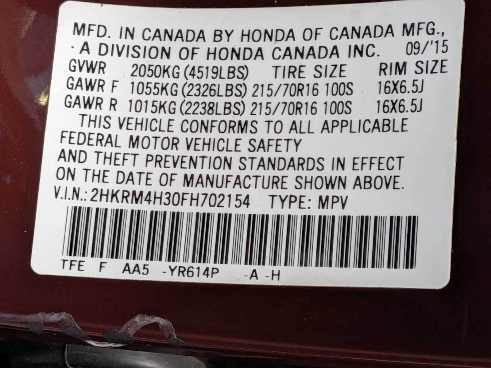 Thumbnail: 2015 Honda CR-V - 28