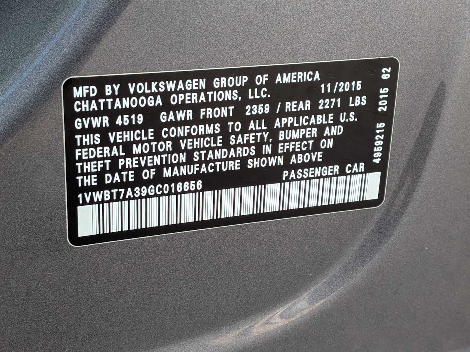 Thumbnail: 2016 Volkswagen Passat - 34