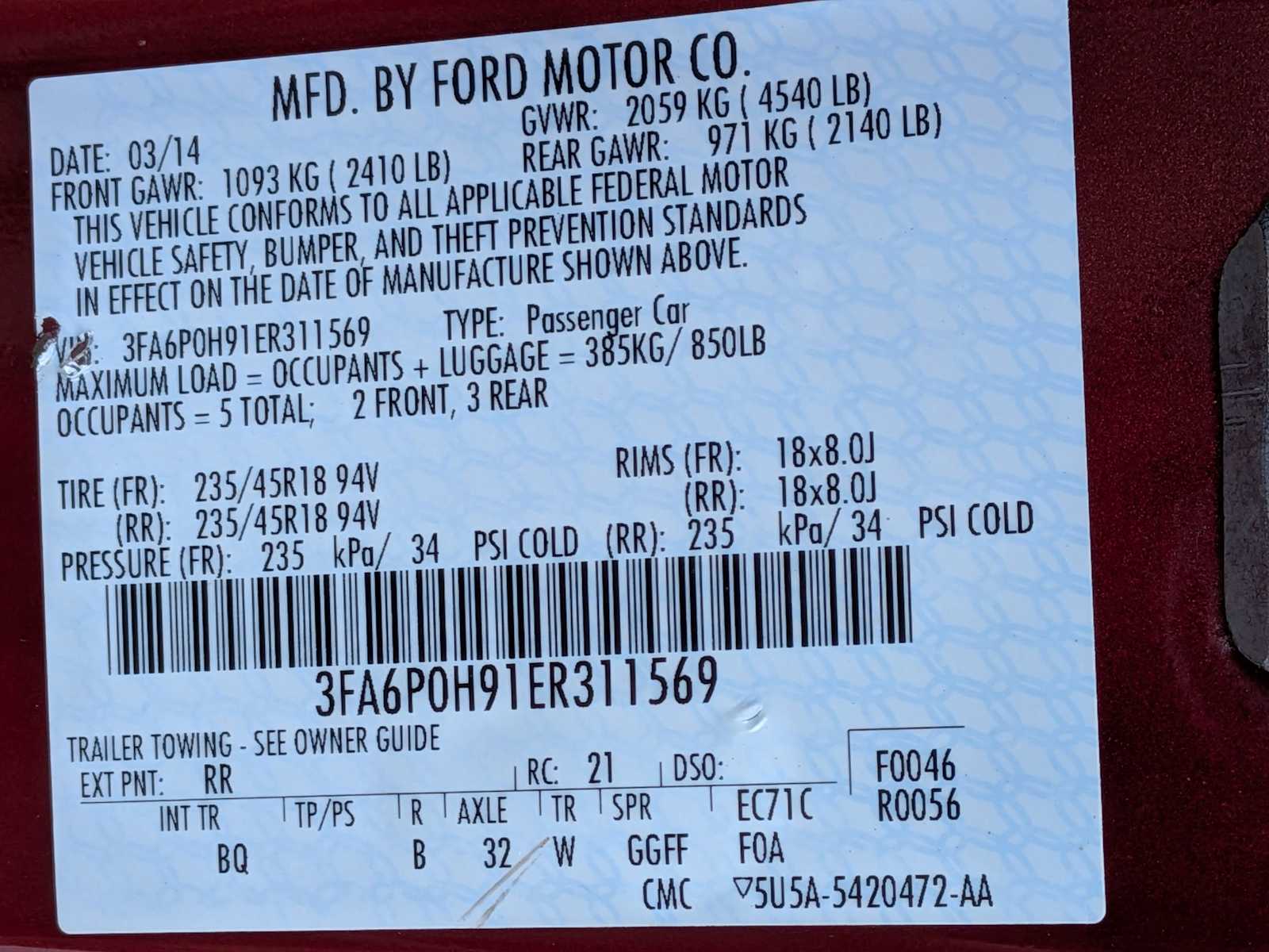 Thumbnail: 2014 Ford Fusion - 33