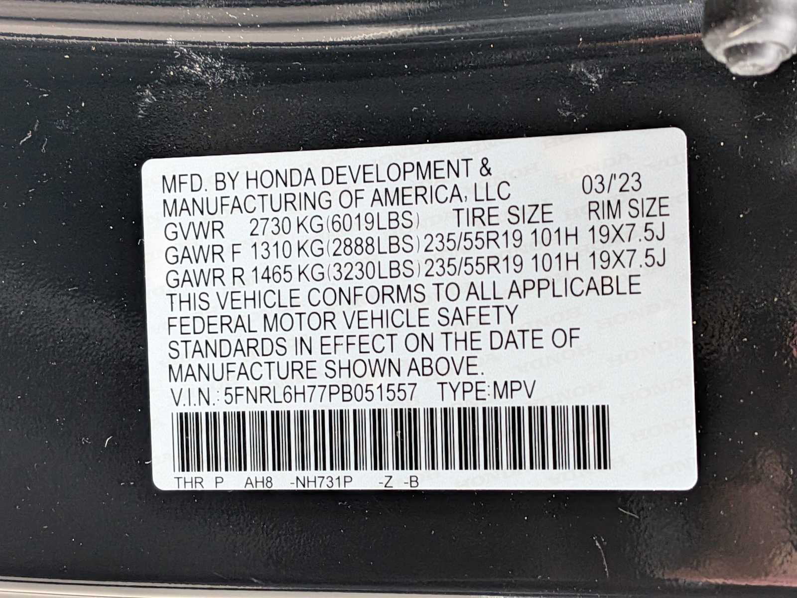 Thumbnail: 2023 Honda Odyssey - 35