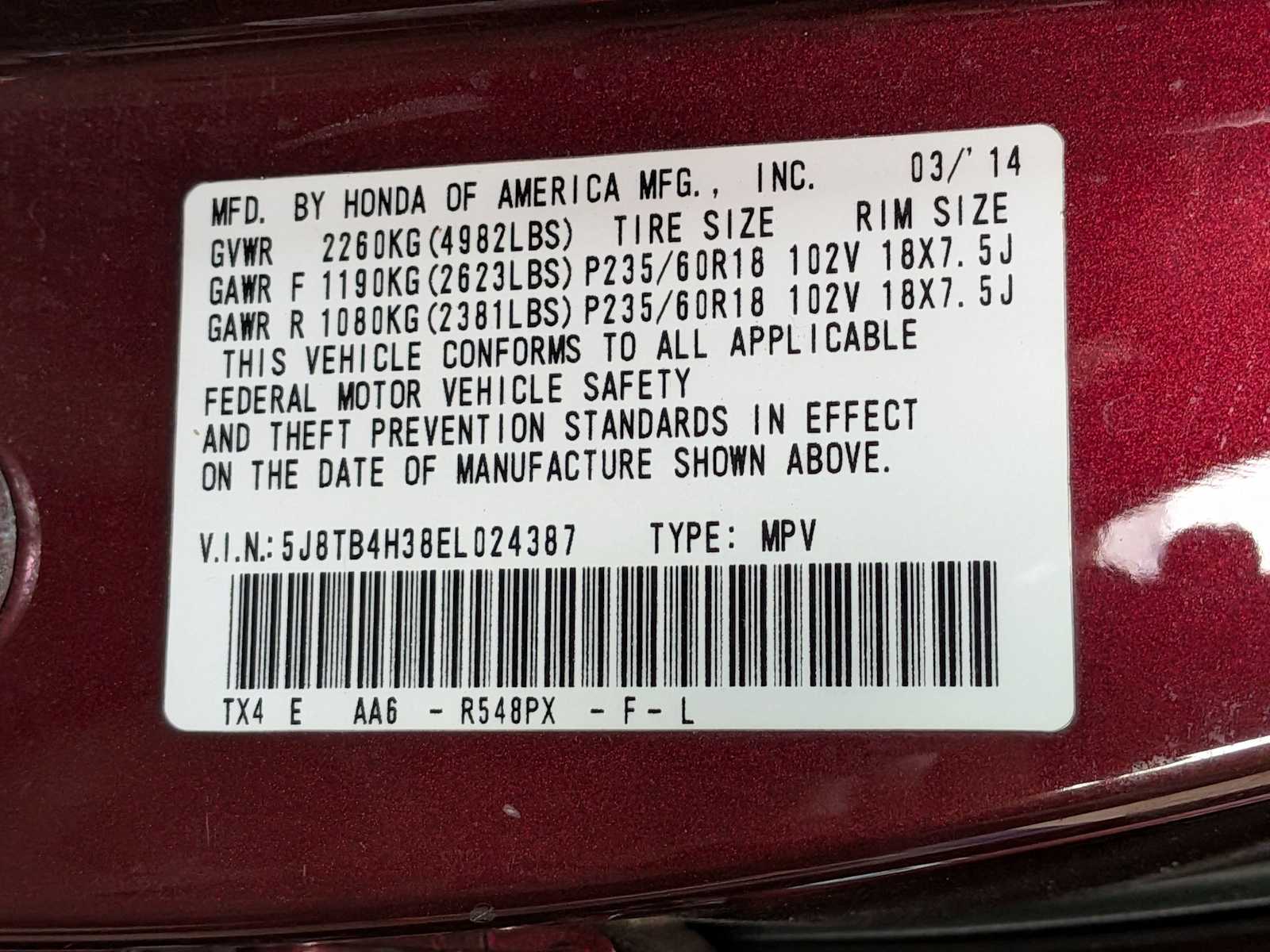 Thumbnail: 2014 Acura RDX - 34