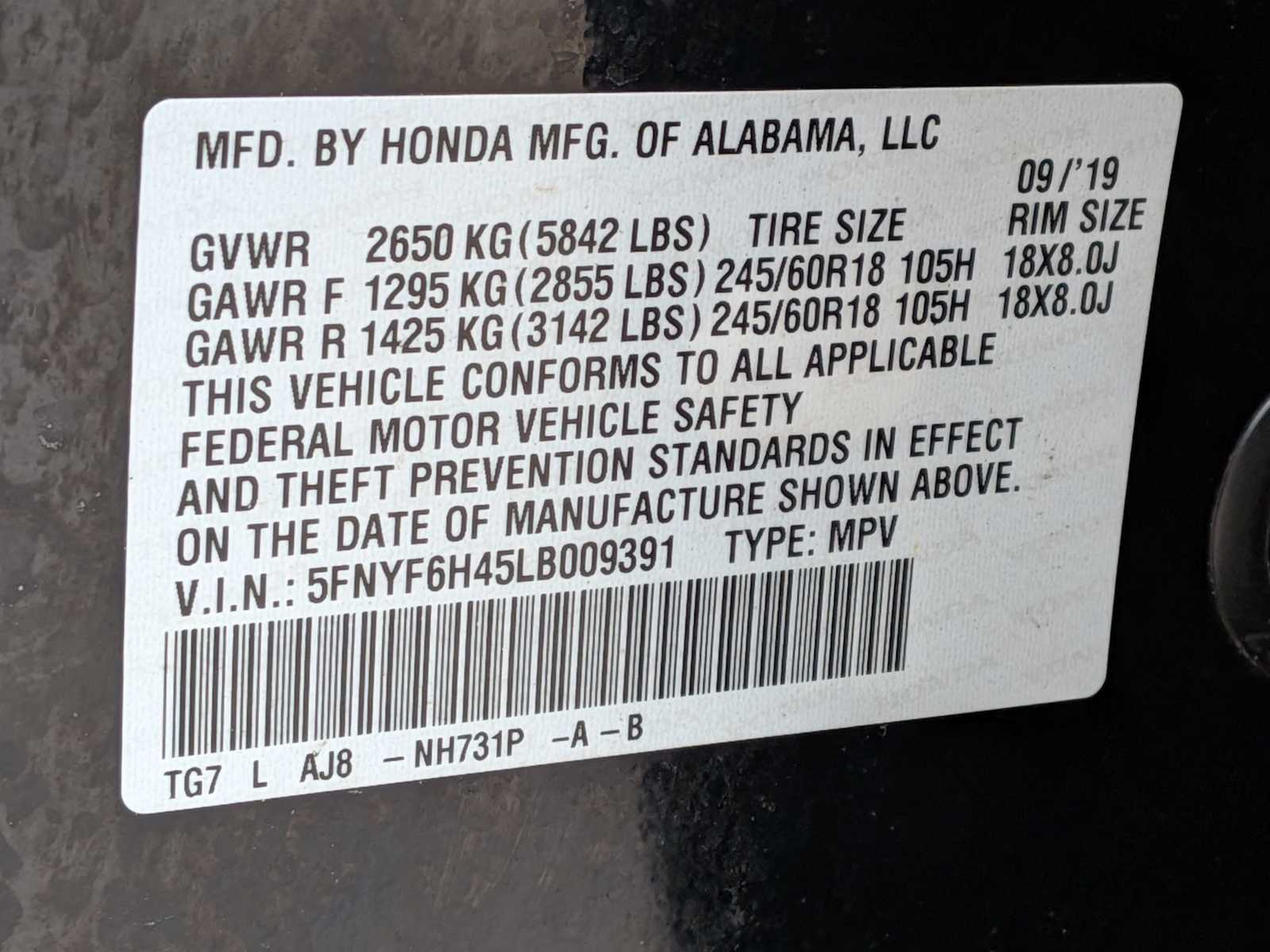 Thumbnail: 2020 Honda Pilot - 34