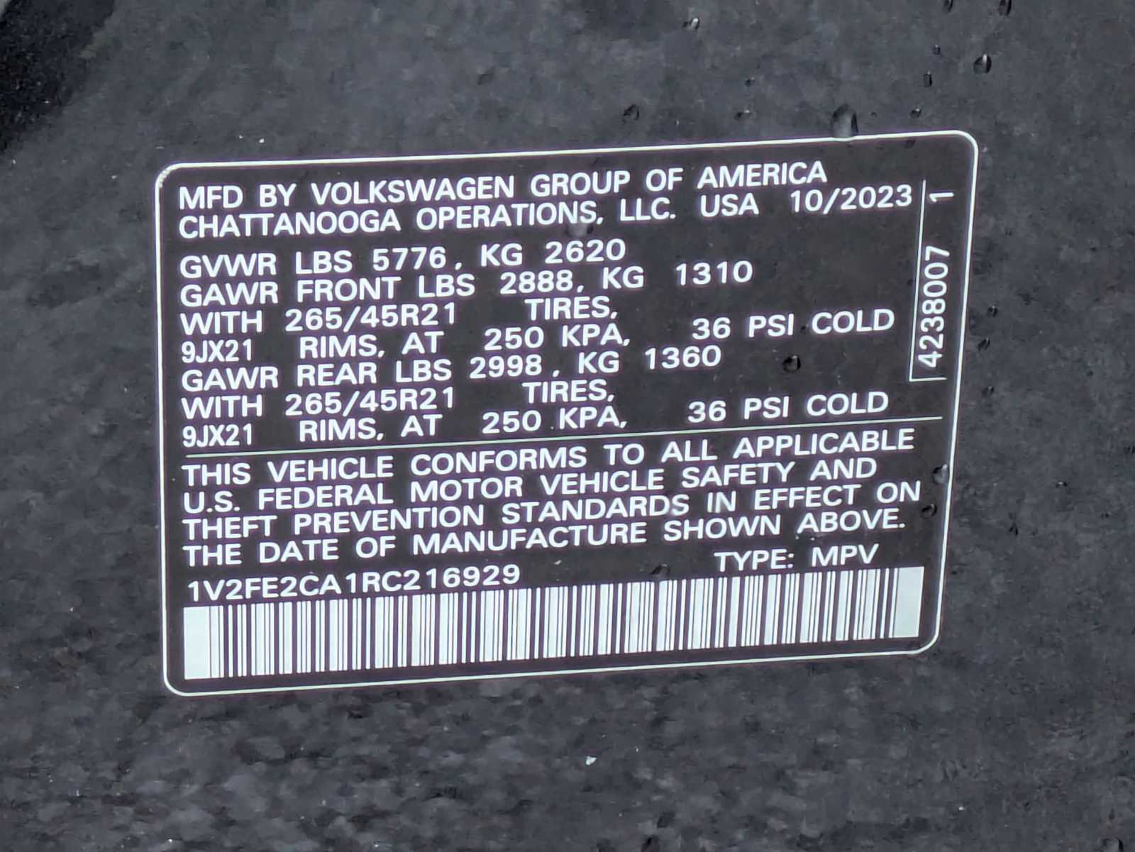 Thumbnail: 2024 Volkswagen Atlas - 36