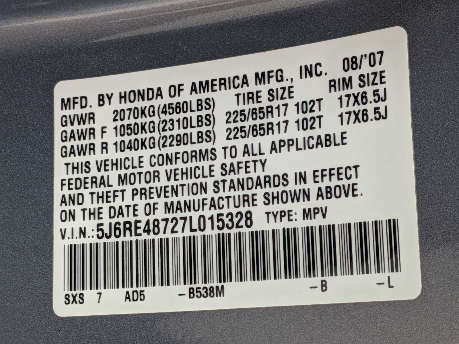 Thumbnail: 2007 Honda CR-V - 32