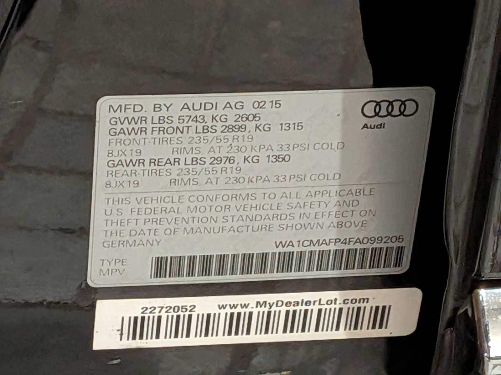 Thumbnail: 2015 Audi Q5 - 31