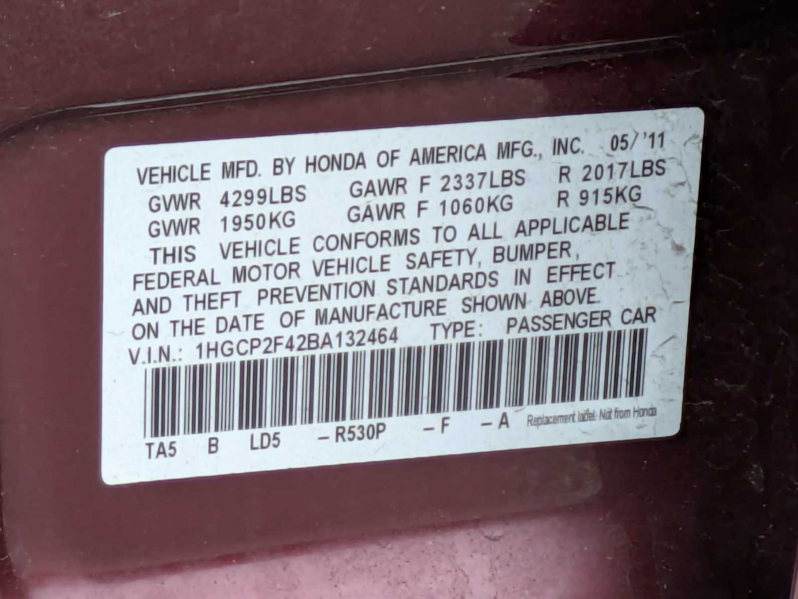 Thumbnail: 2011 Honda Accord - 31