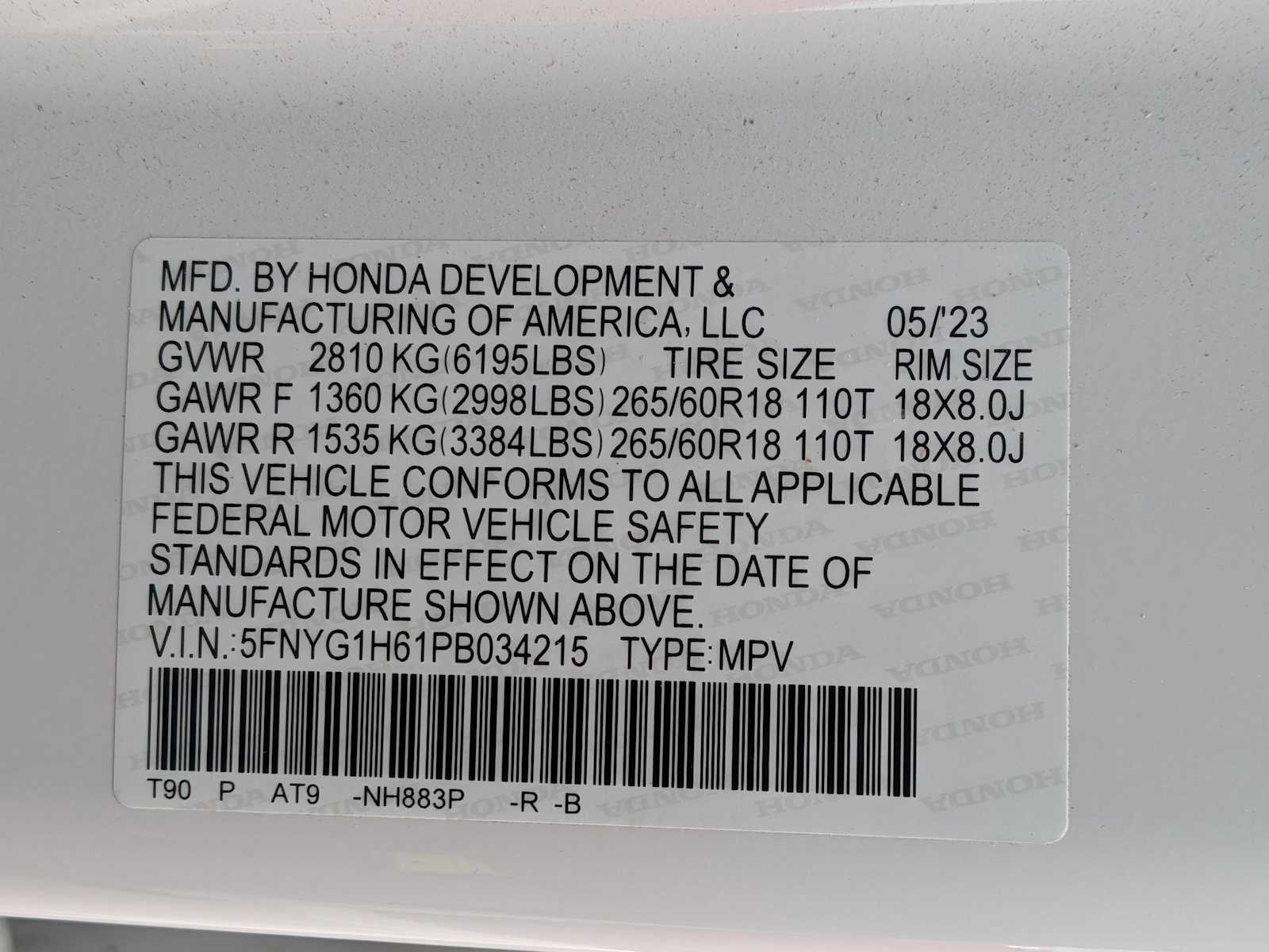 Thumbnail: 2023 Honda Pilot - 35