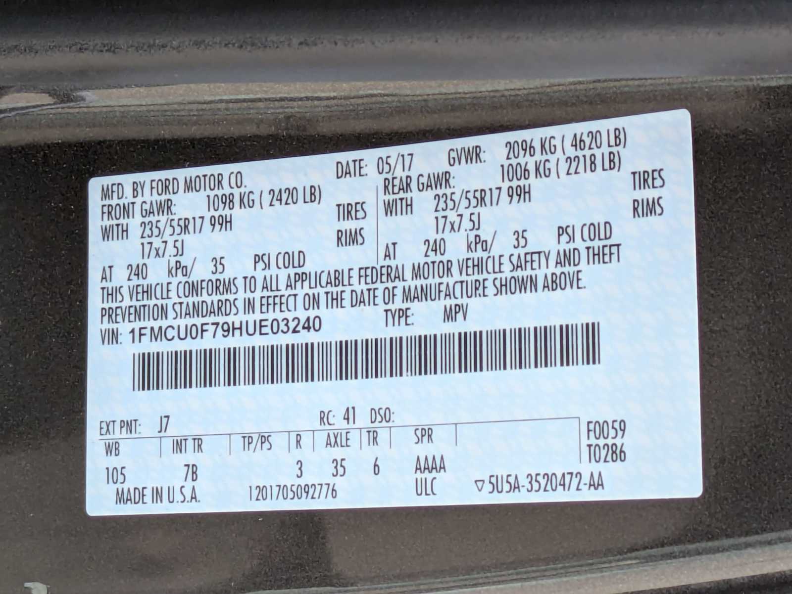 Thumbnail: 2017 Ford Escape - 31