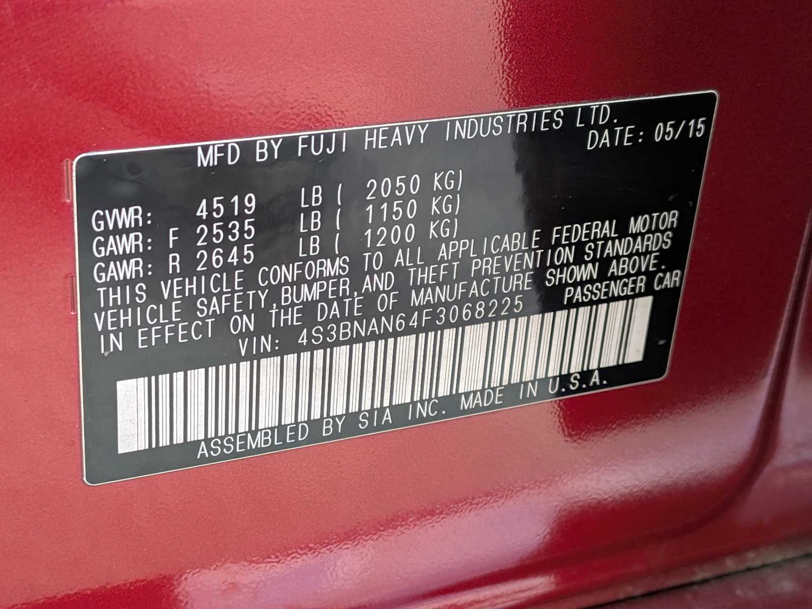 Thumbnail: 2015 Subaru Legacy - 34