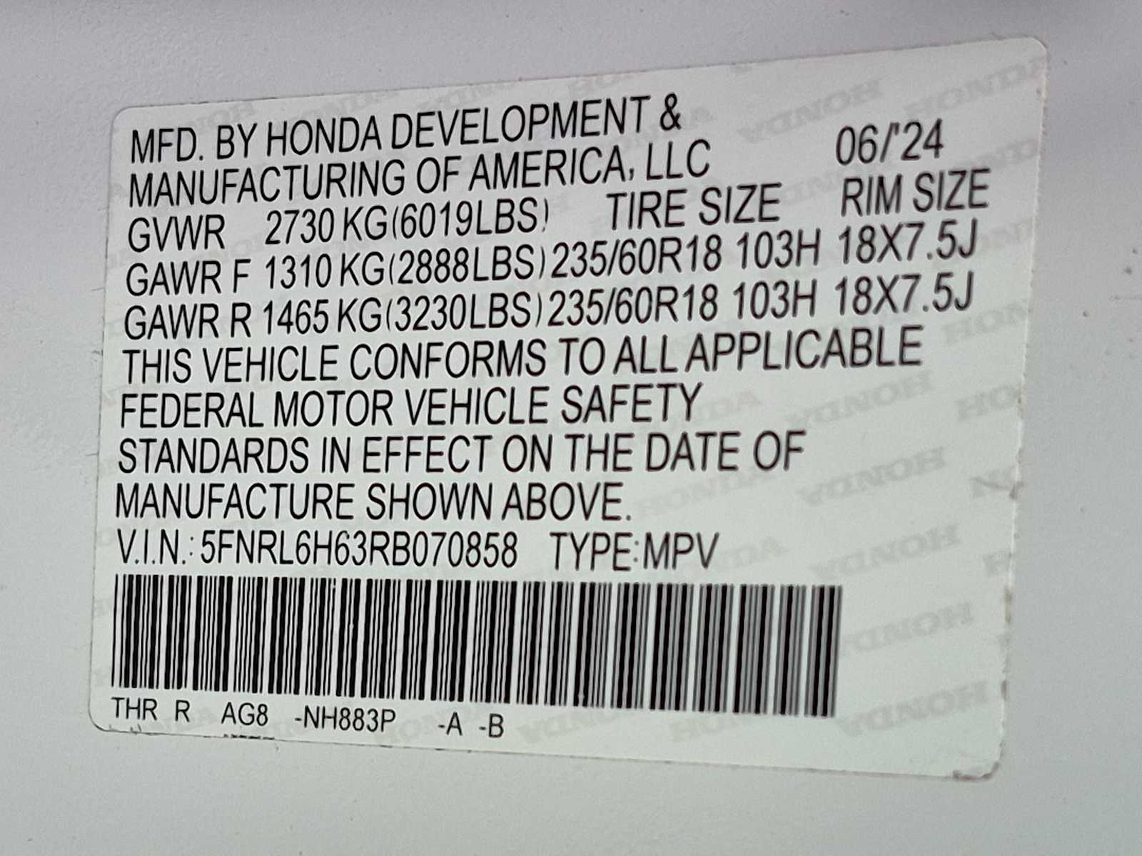 2024 Honda Odyssey EX-L - Photo 33