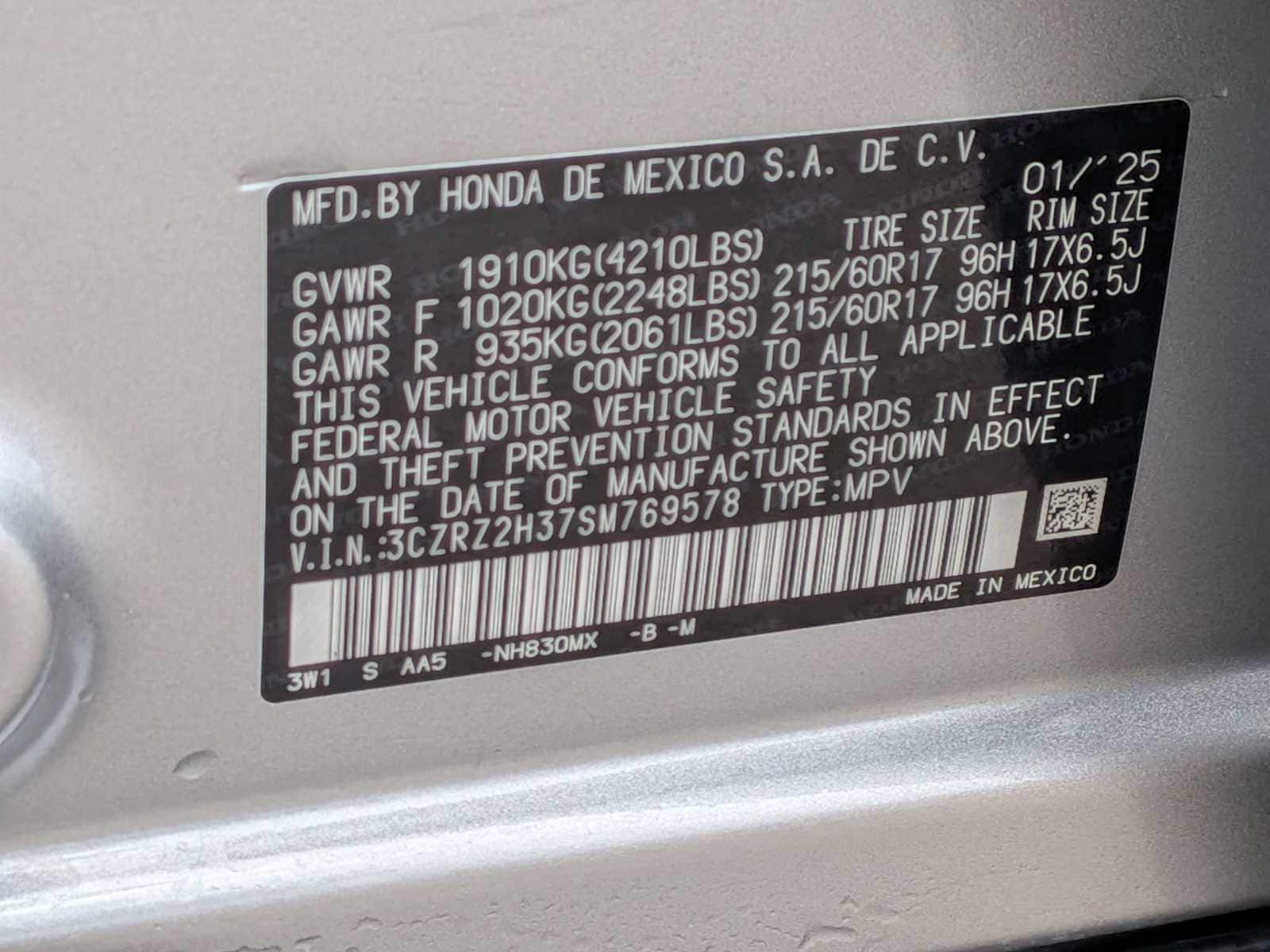 2025 Honda HR-V LX - Photo 30