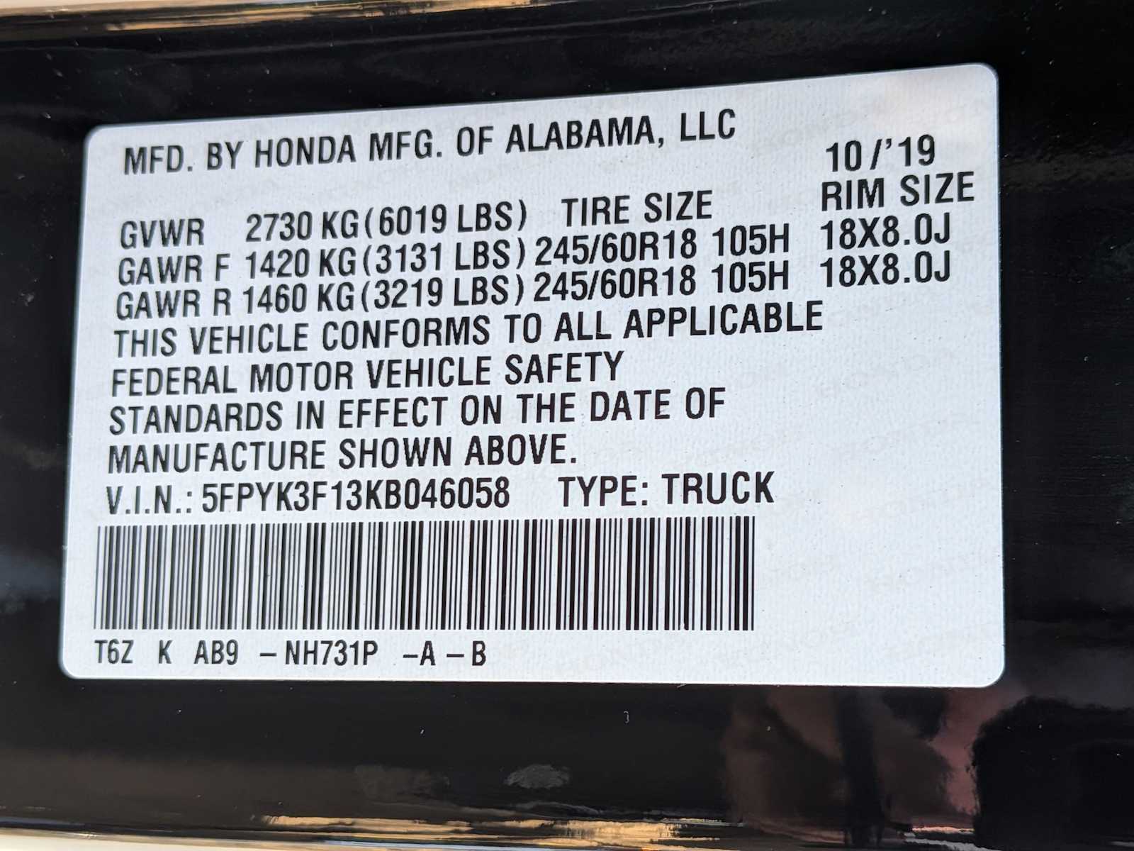 Thumbnail: 2019 Honda Ridgeline - 27