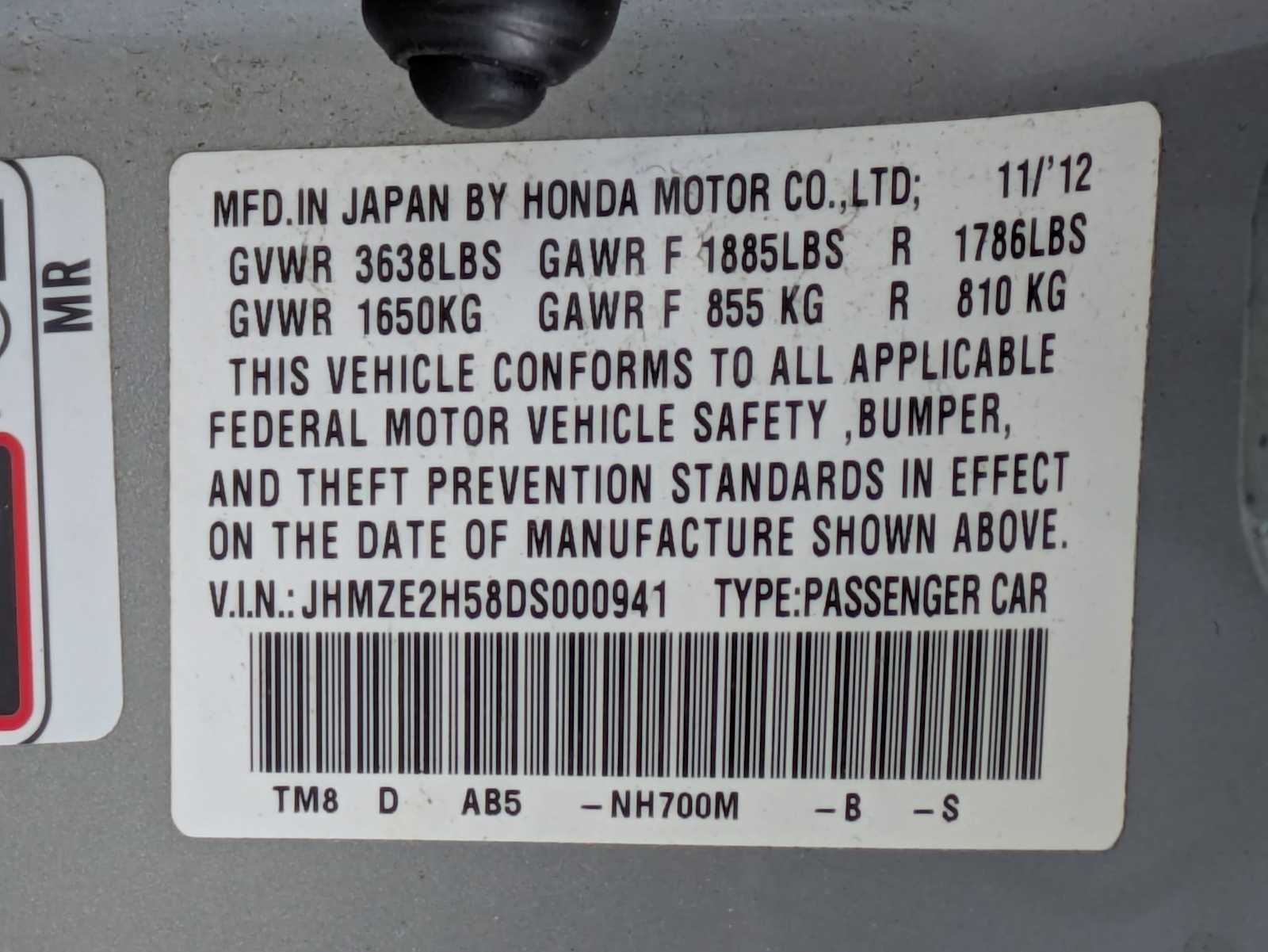 Thumbnail: 2013 Honda Insight - 30