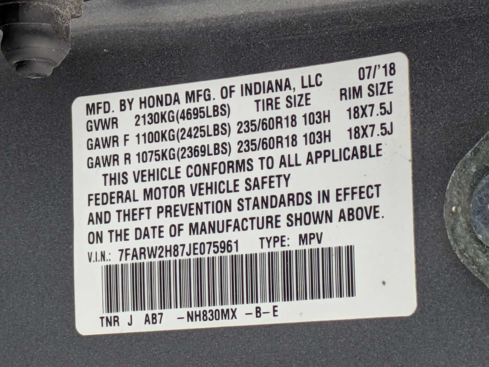Thumbnail: 2018 Honda CR-V - 34