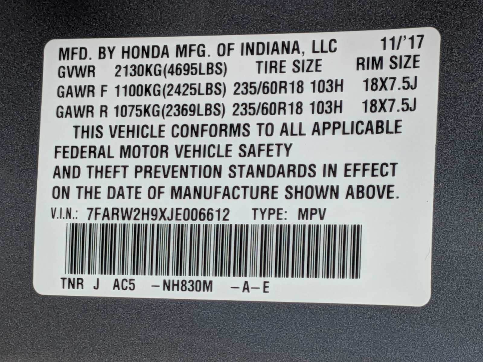 Thumbnail: 2018 Honda CR-V - 33