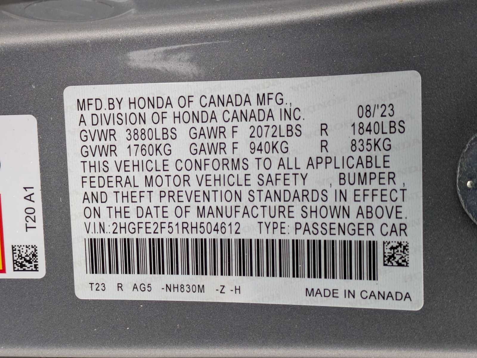 Thumbnail: 2024 Honda Civic - 32