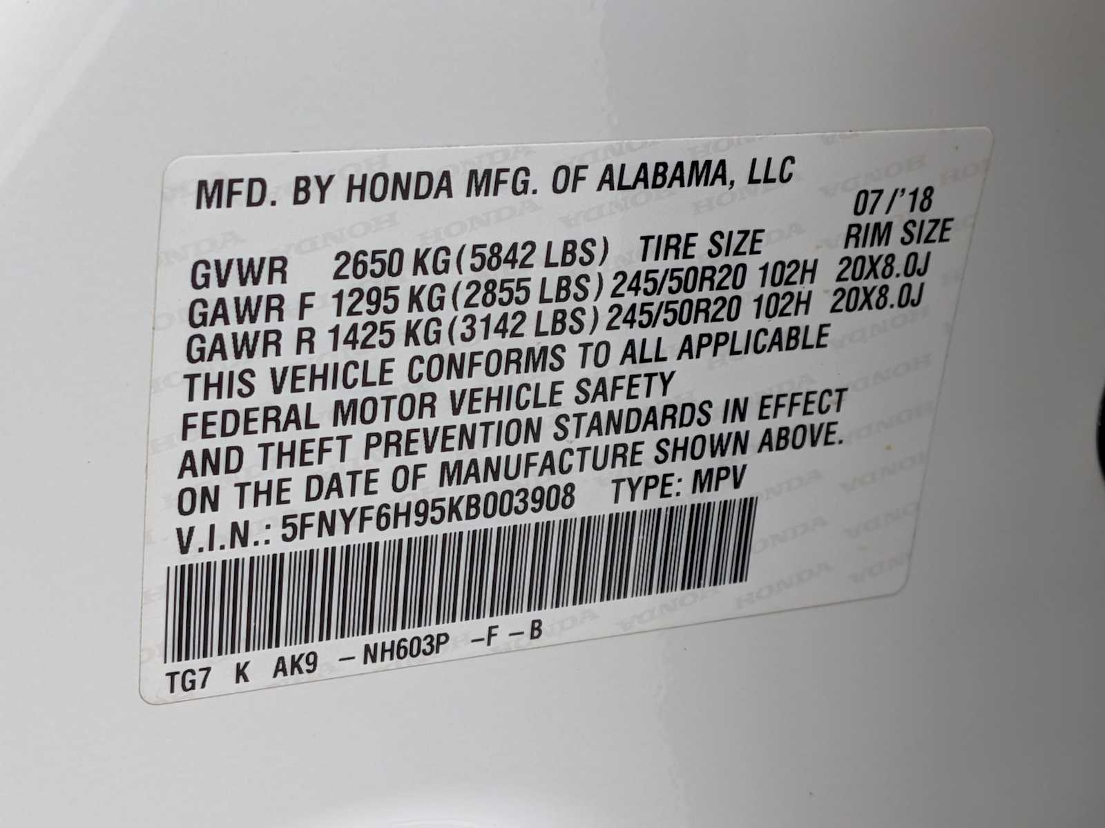Thumbnail: 2019 Honda Pilot - 33