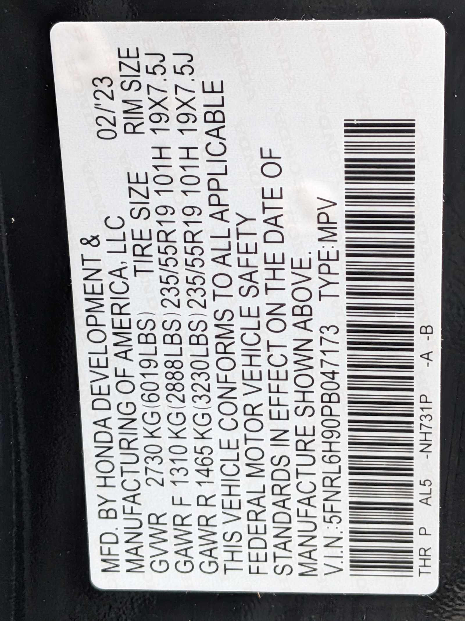 Thumbnail: 2023 Honda Odyssey - 23