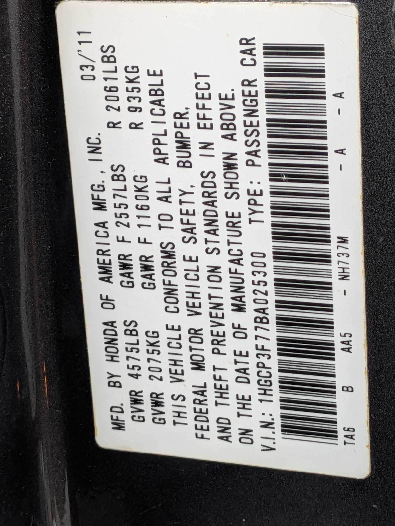 Thumbnail: 2011 Honda Accord - 33