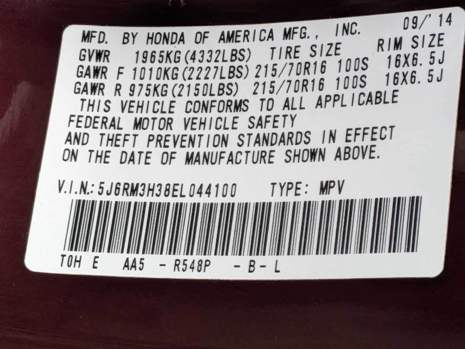 Thumbnail: 2014 Honda CR-V - 31