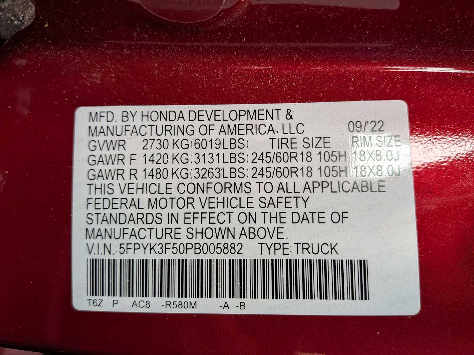 Thumbnail: 2023 Honda Ridgeline - 35